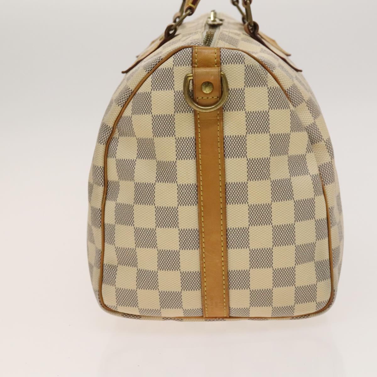 Louis Vuitton Speedy Bandoulière 30, White, Canvas, handbag