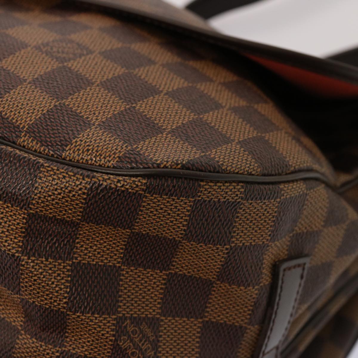 Louis Vuitton Saumur 35, Brown, Canvas, shoulder