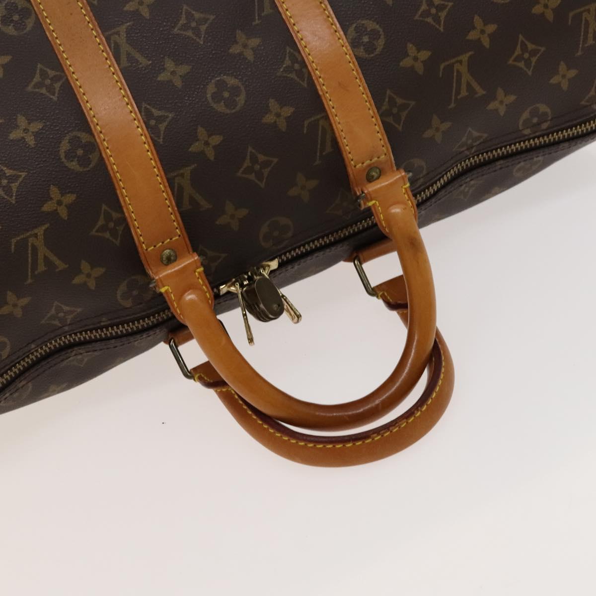 Louis Vuitton Keepall 45, Brown, Canvas, travel