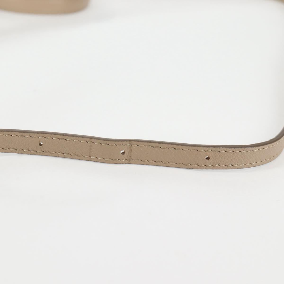 Céline Belt, Beige, Leather, handbag