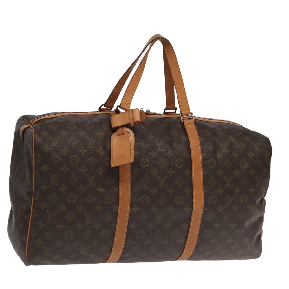 Louis Vuitton Sac Souple, Brown, Canvas, travel