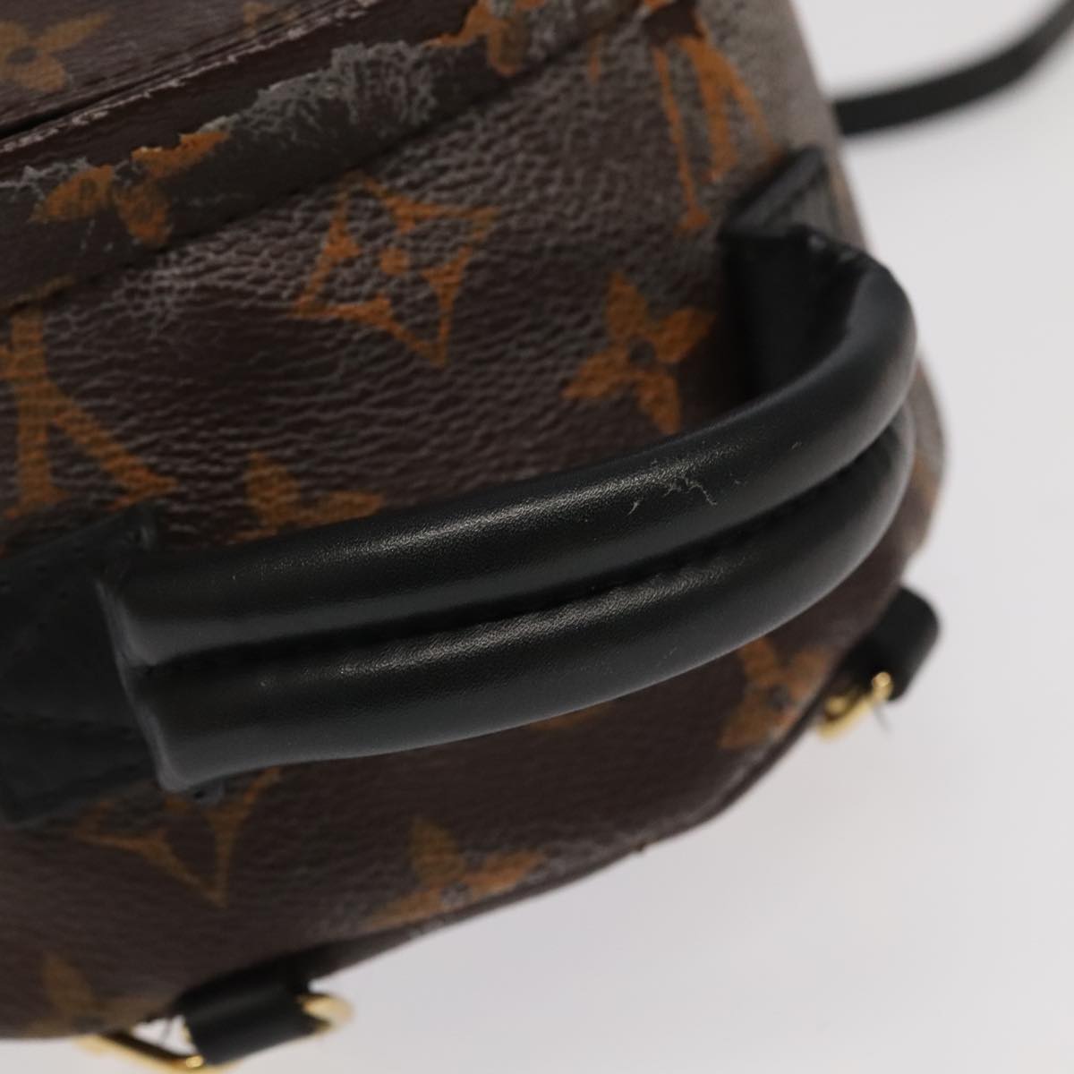 Louis Vuitton Palm Springs mini, Brown, Canvas, backpack