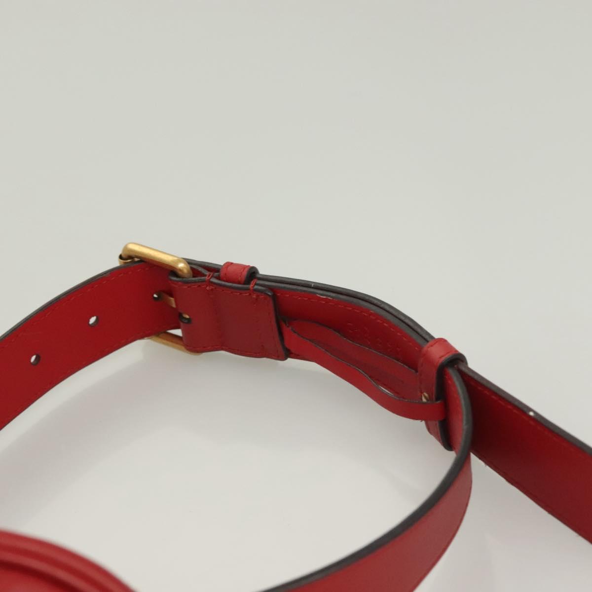 Gucci GG Marmont, Red, Leather, shoulder
