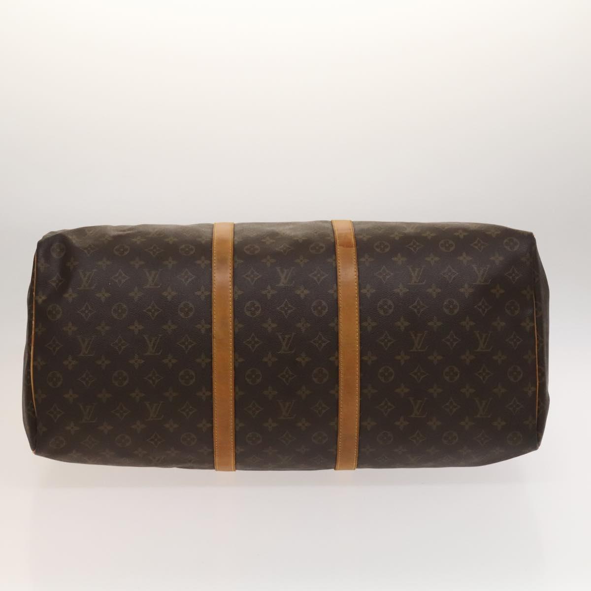 Louis Vuitton Keepall 60, Brown, Canvas, travel