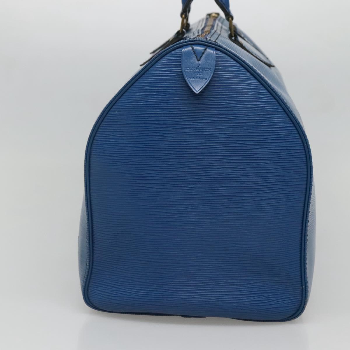 Louis Vuitton Speedy 40, Navy, Leather, handbag