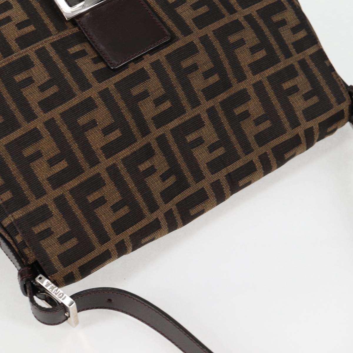 Fendi Mamma Baguette, Black, Canvas, shoulder
