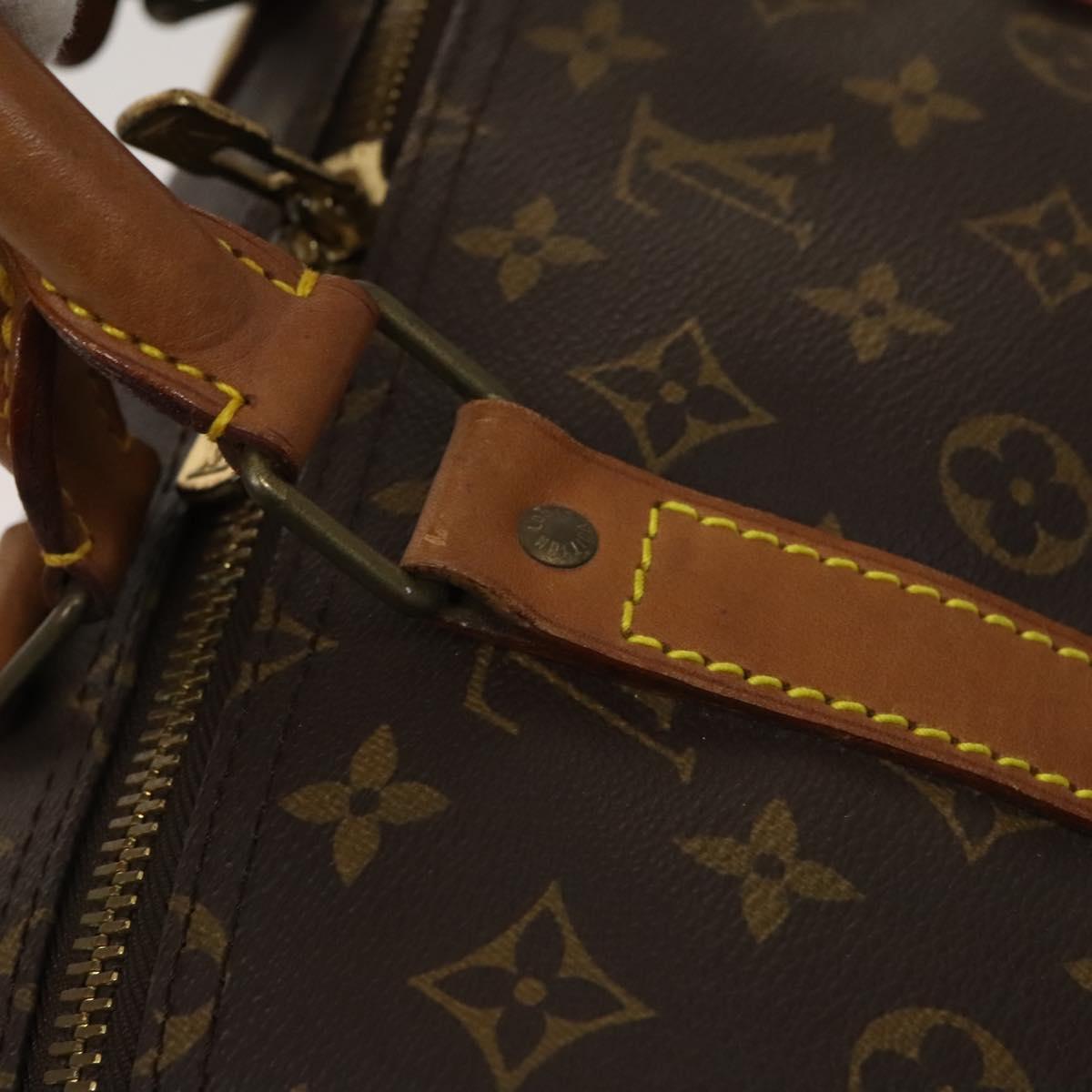 Louis Vuitton Keepall 55, Brown, Canvas, travel
