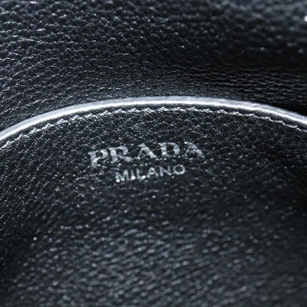 Prada Double, Black, Leather, shoulder