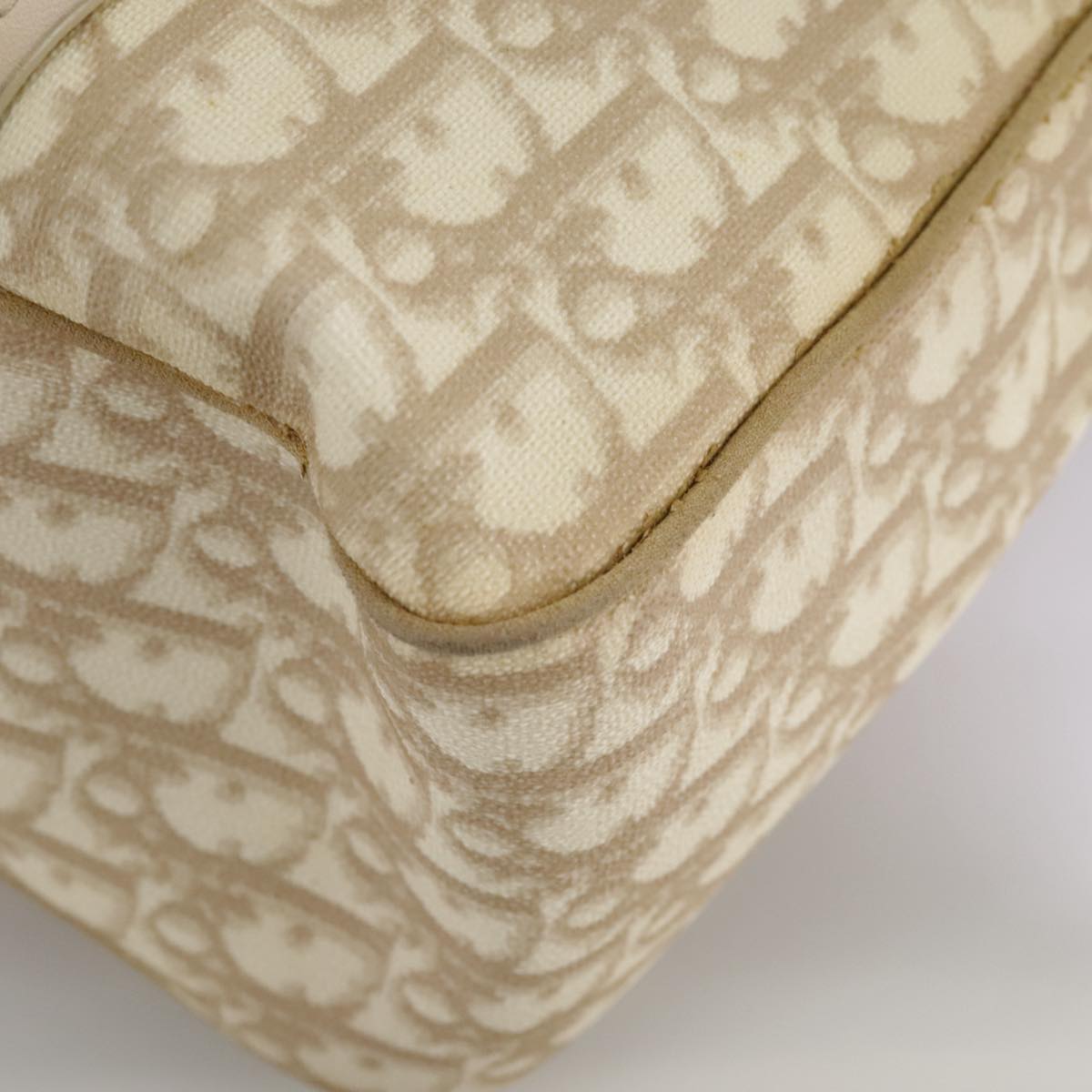 Dior Romantique, Beige, Canvas, shoulder
