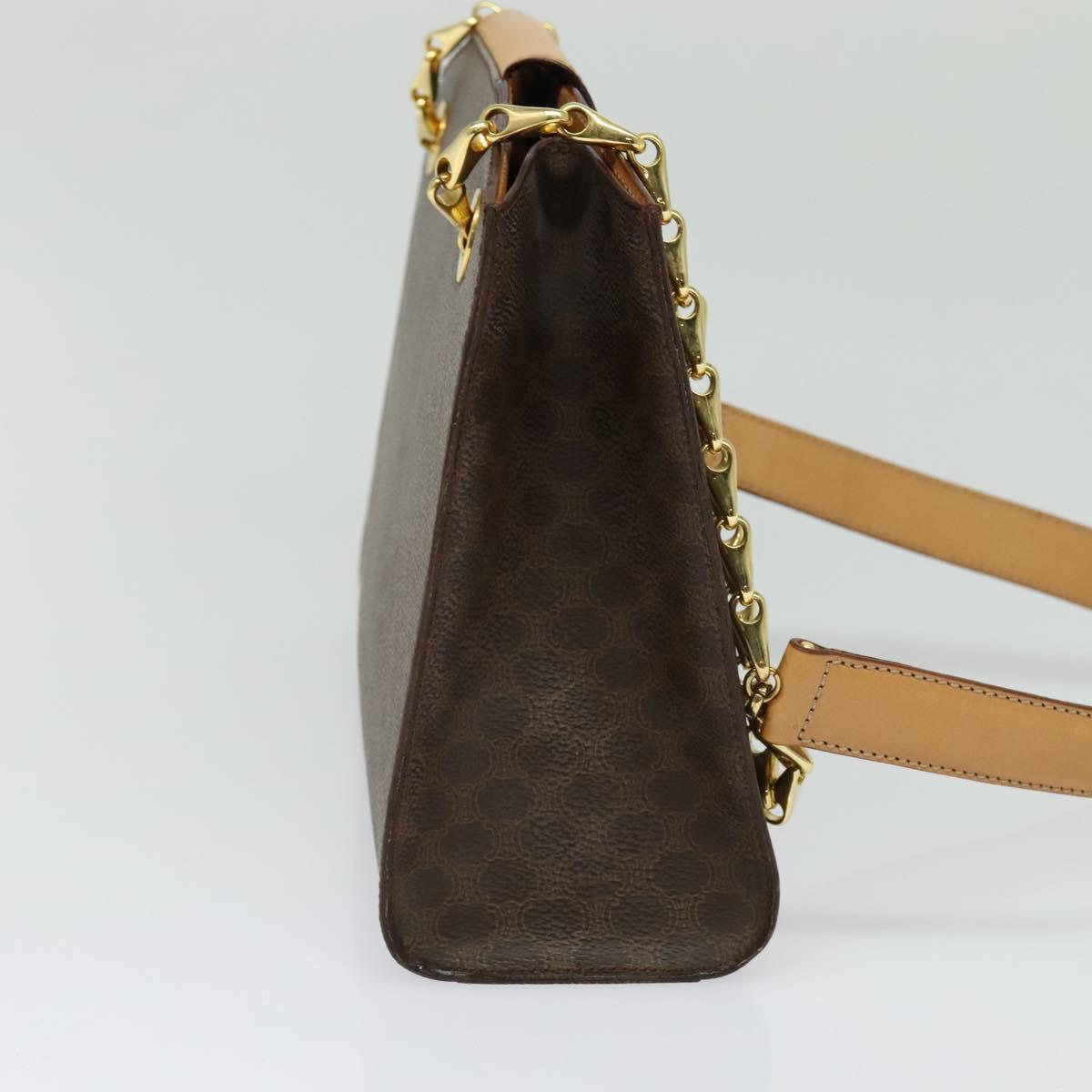 Céline Macadam, Brown, Canvas, shoulder