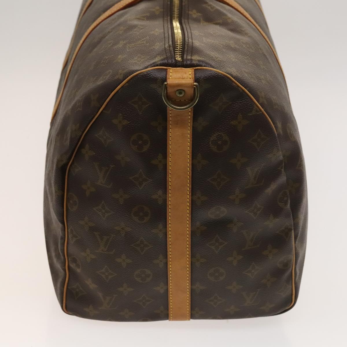 Louis Vuitton Keepall 60, Brown, Canvas, travel