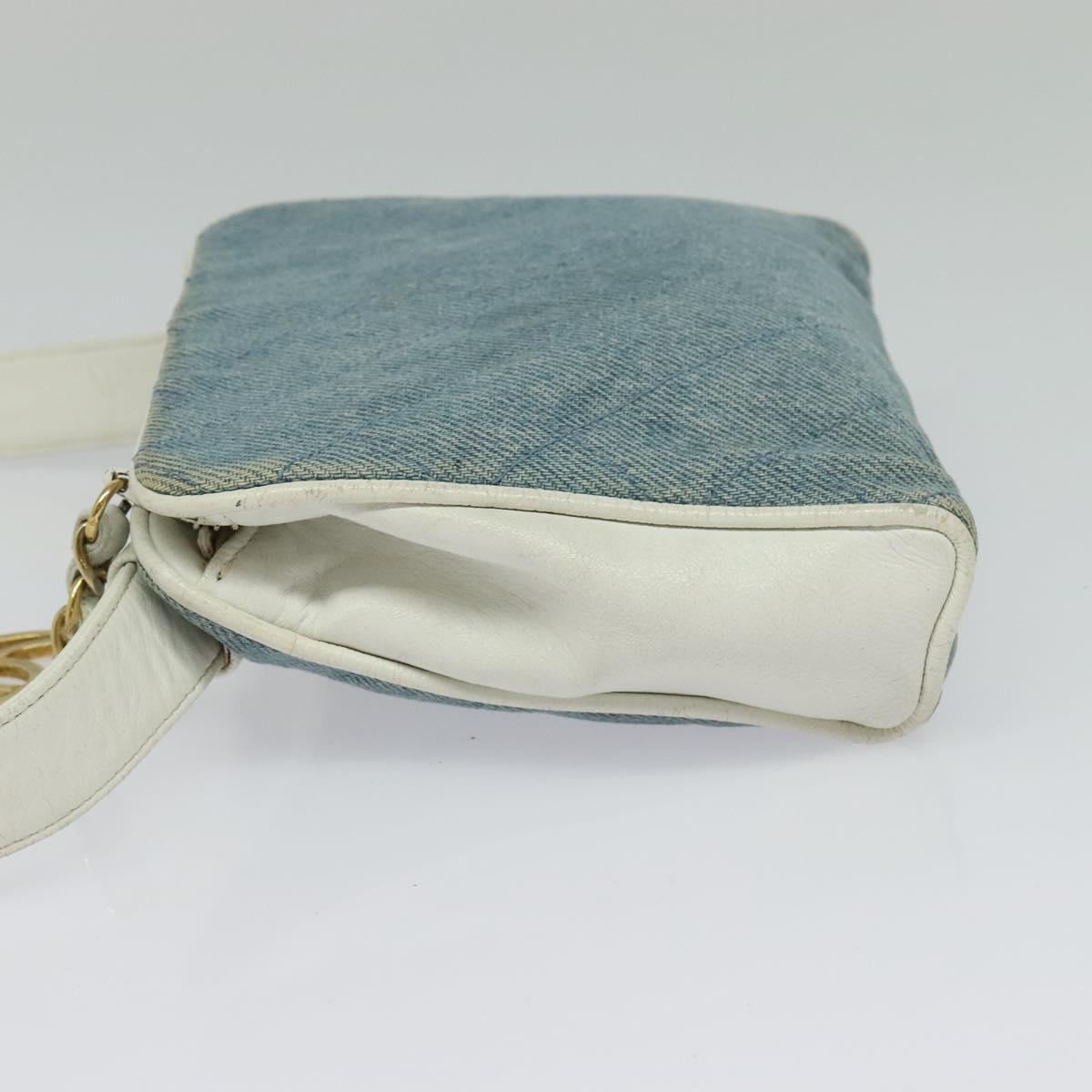 Chanel, Blue, Denim - Jeans, shoulder