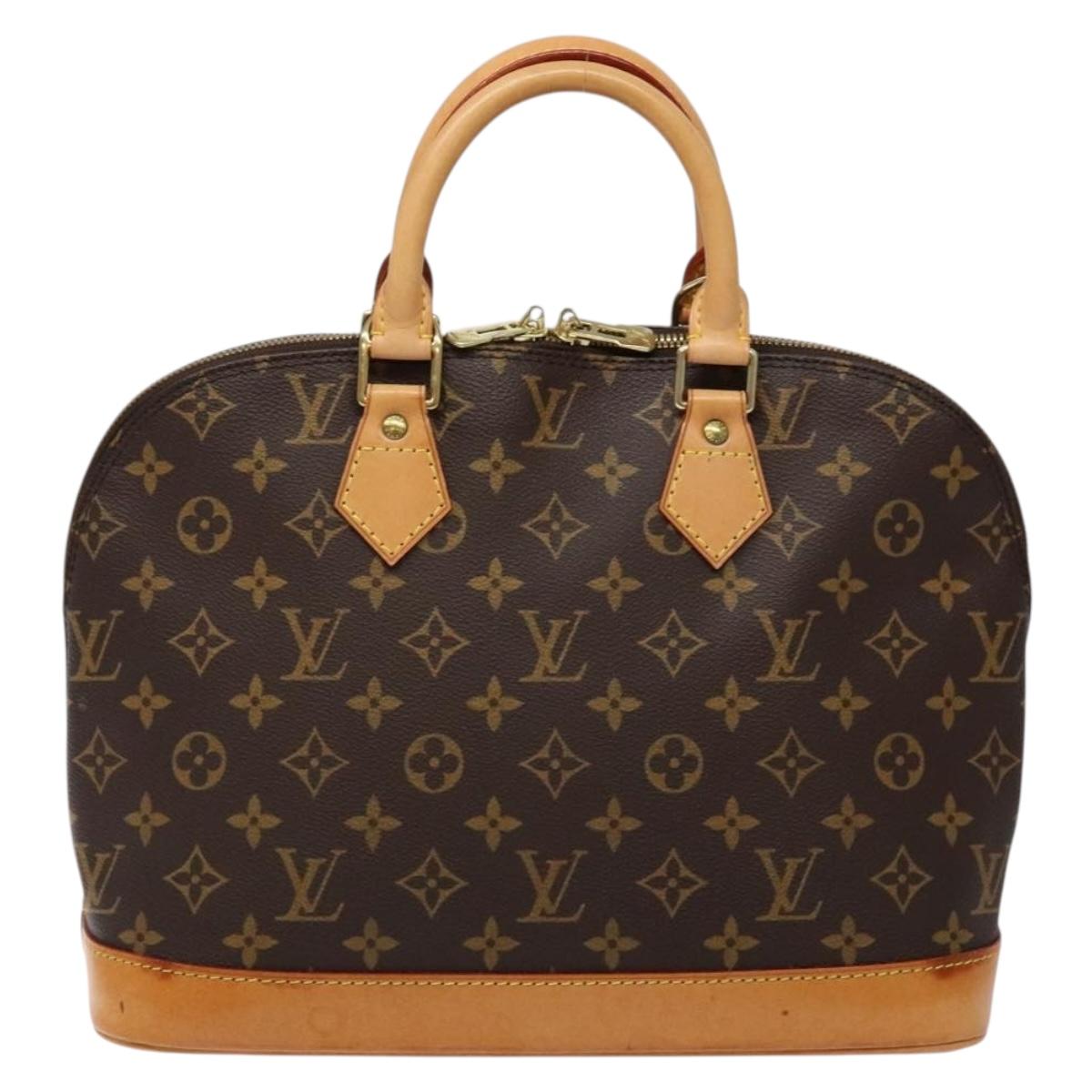 Louis Vuitton Alma, Brown, Canvas, handbag