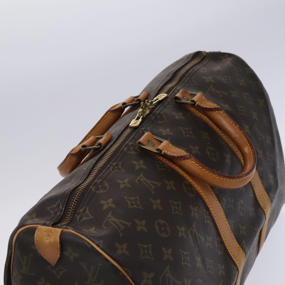 Louis Vuitton Keepall 45, Brown, Canvas, travel