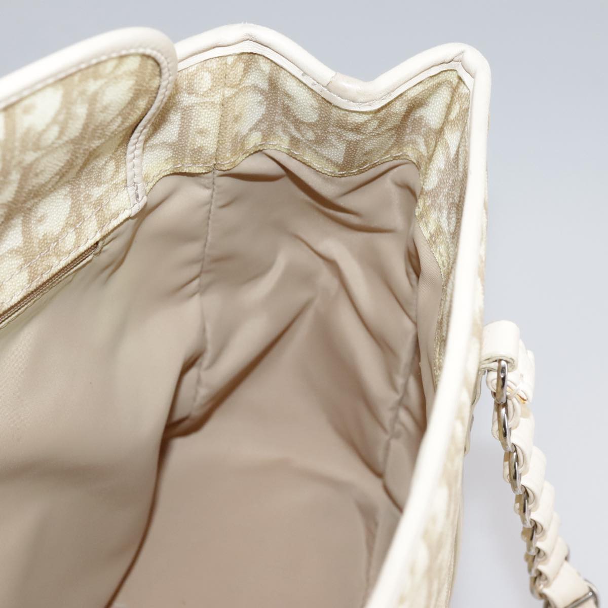 Dior Romantique, Beige, Canvas, shoulder