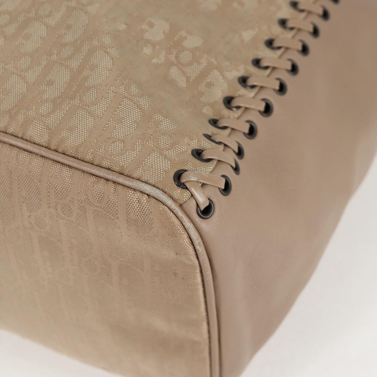 Dior Trotter, Beige, Canvas, handbag