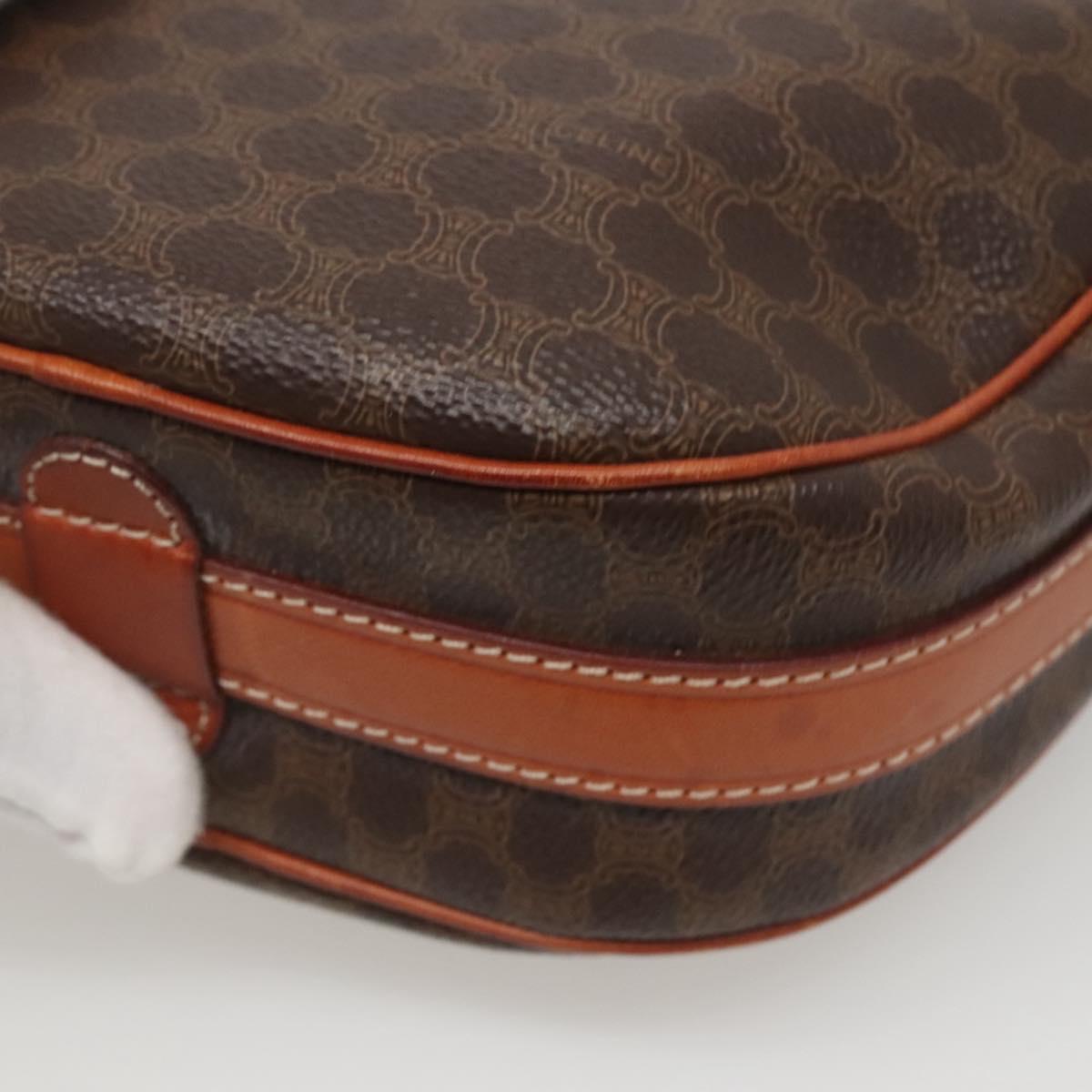 Céline Macadam, Brown, Canvas, shoulder