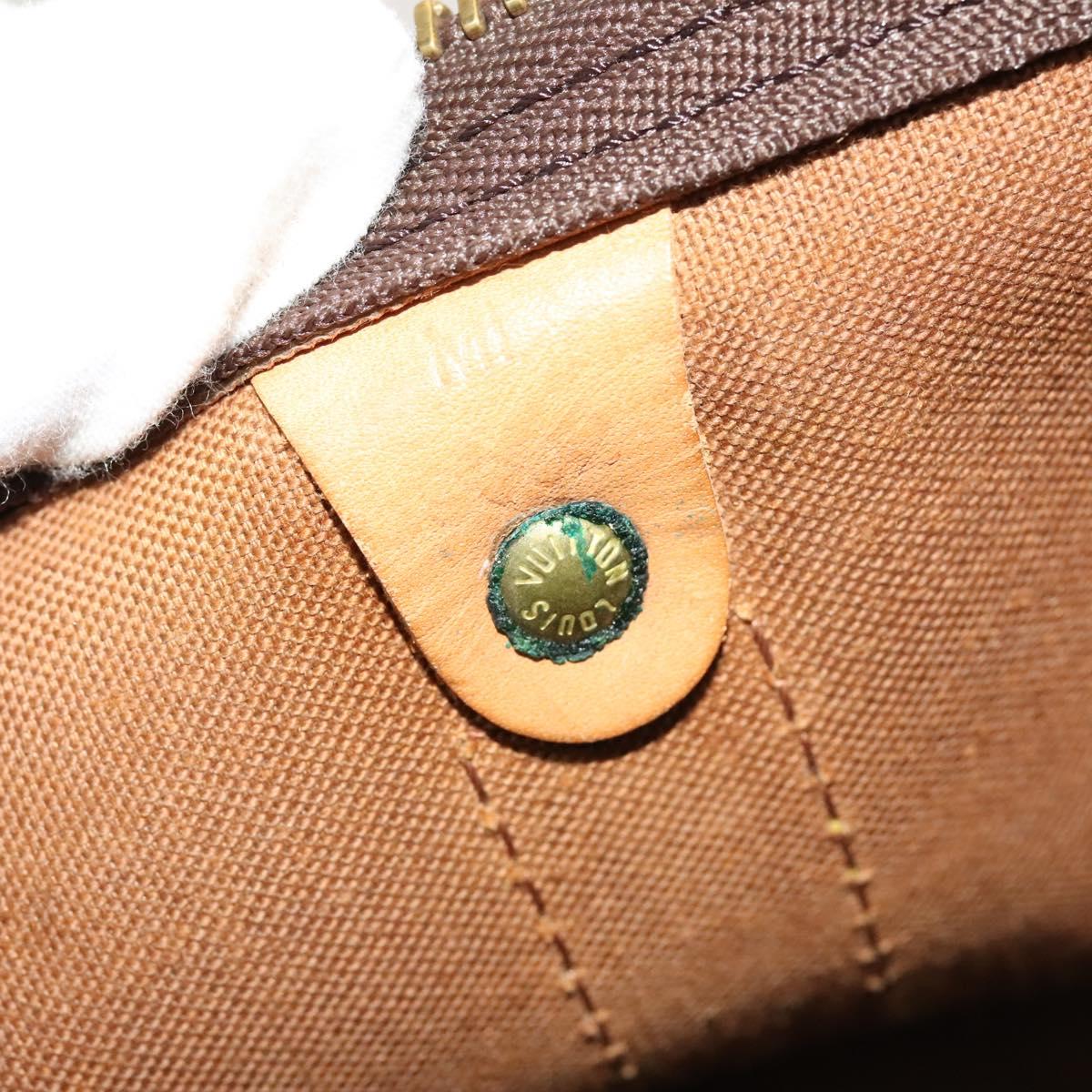 Louis Vuitton Keepall 55, Brown, "CANVAS, LEATHER", travel