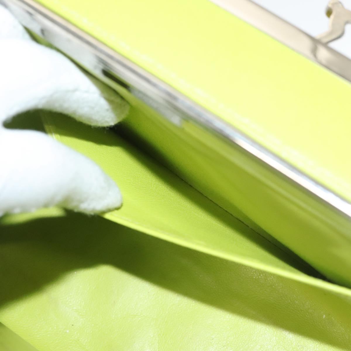 Chanel Vanity, Yellow, Leather, clutch