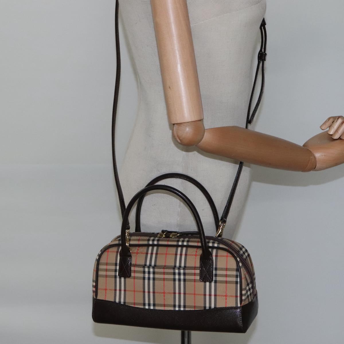 Burberry Nova Check, Beige, Canvas, handbag