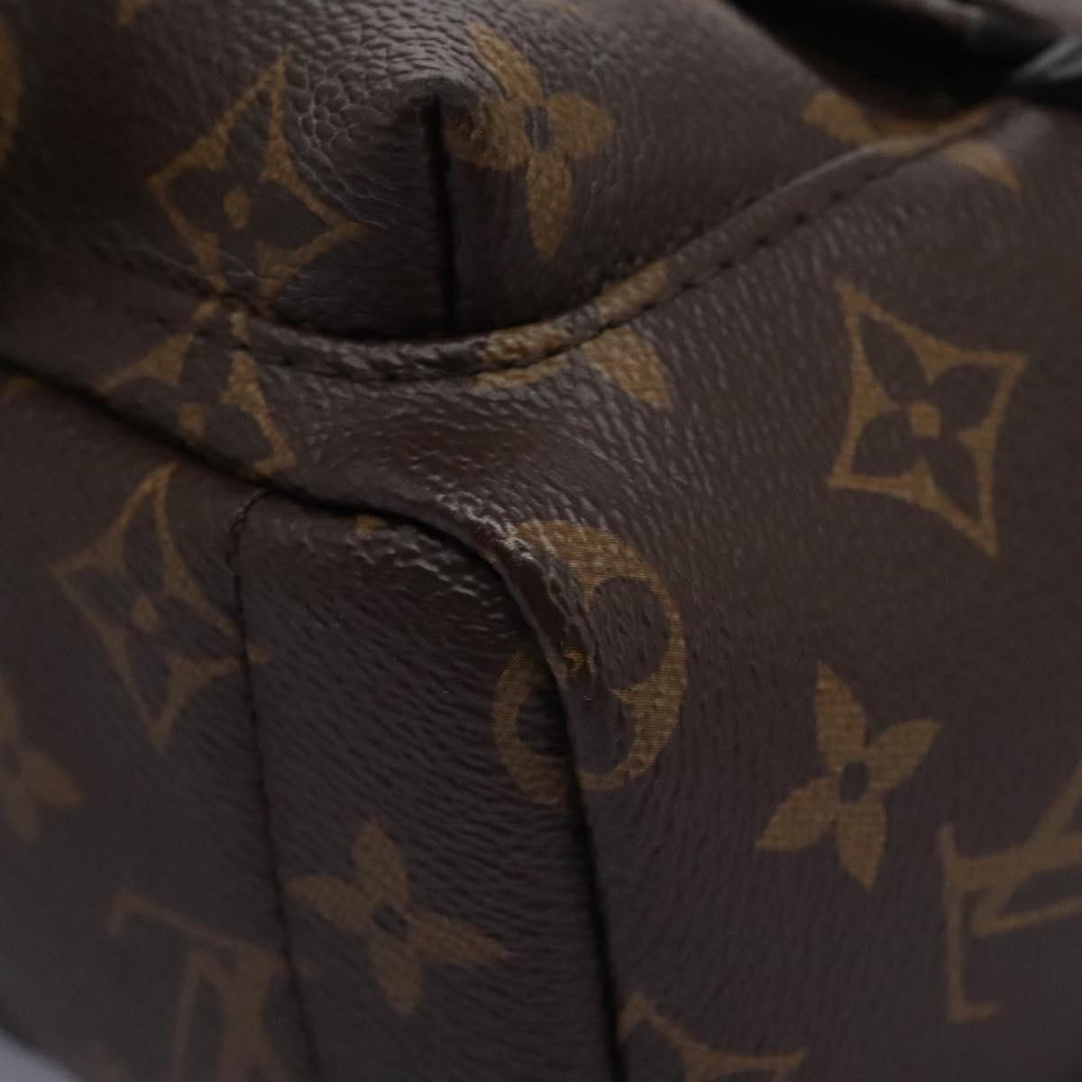 Louis Vuitton Palm Springs mini, Brown, Canvas, backpack