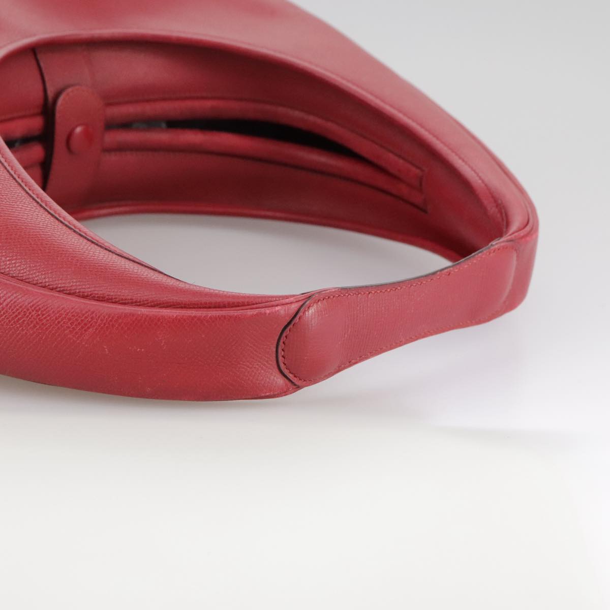 Hermès, Red, Leather, shoulder