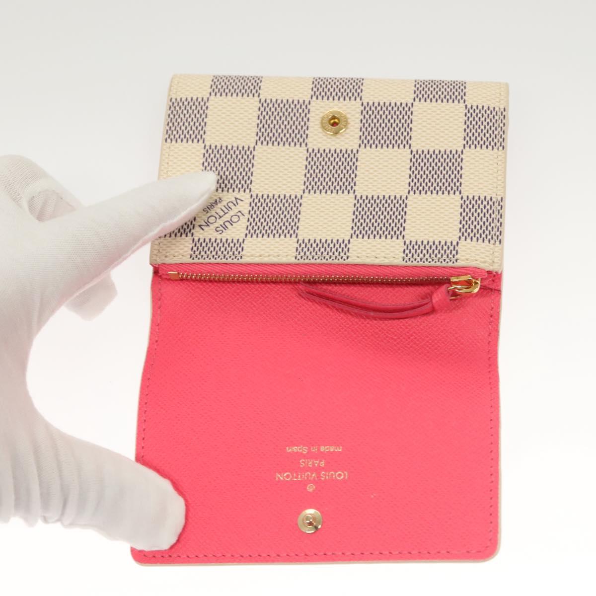 Louis Vuitton Rosalie, White, Canvas, wallet