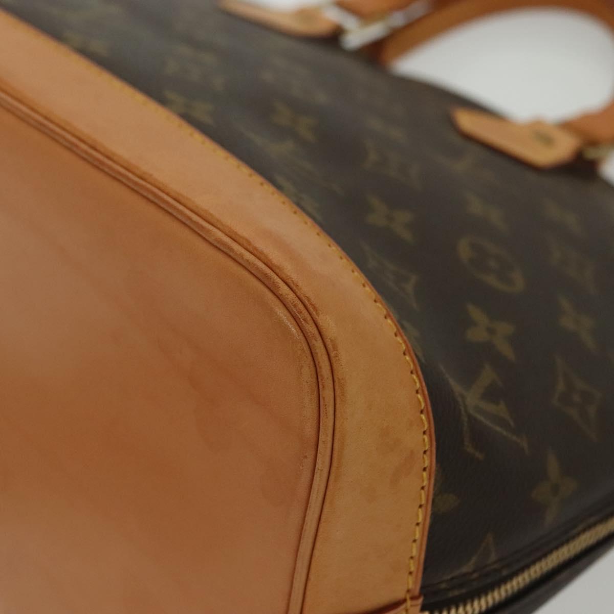 Louis Vuitton Alma, Brown, Canvas, handbag