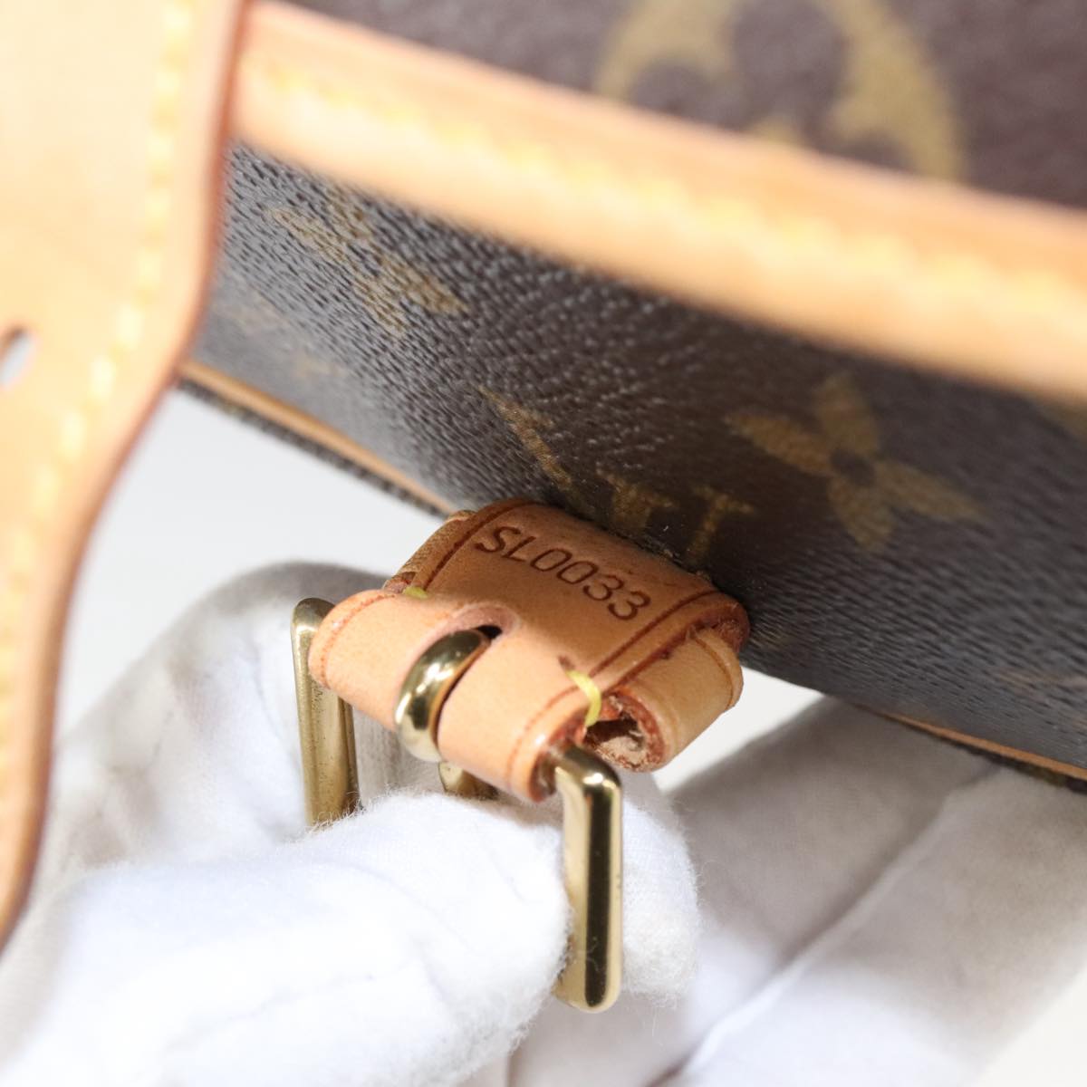 Louis Vuitton Sologne, Brown, Canvas, shoulder