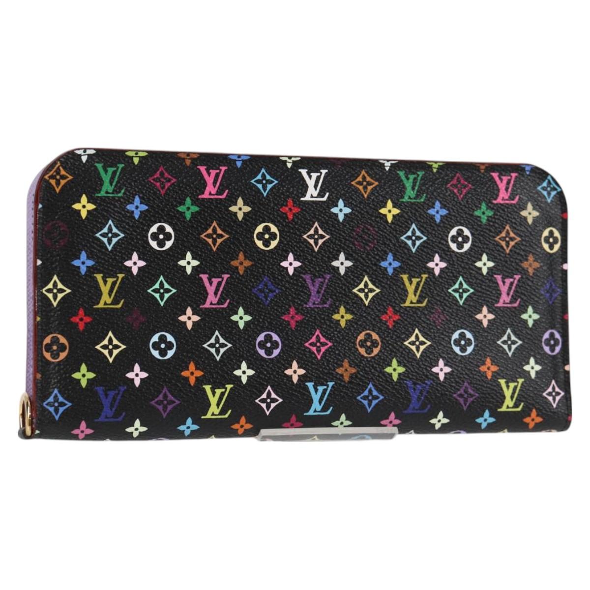 Louis Vuitton Insolite, Black, Canvas, wallet