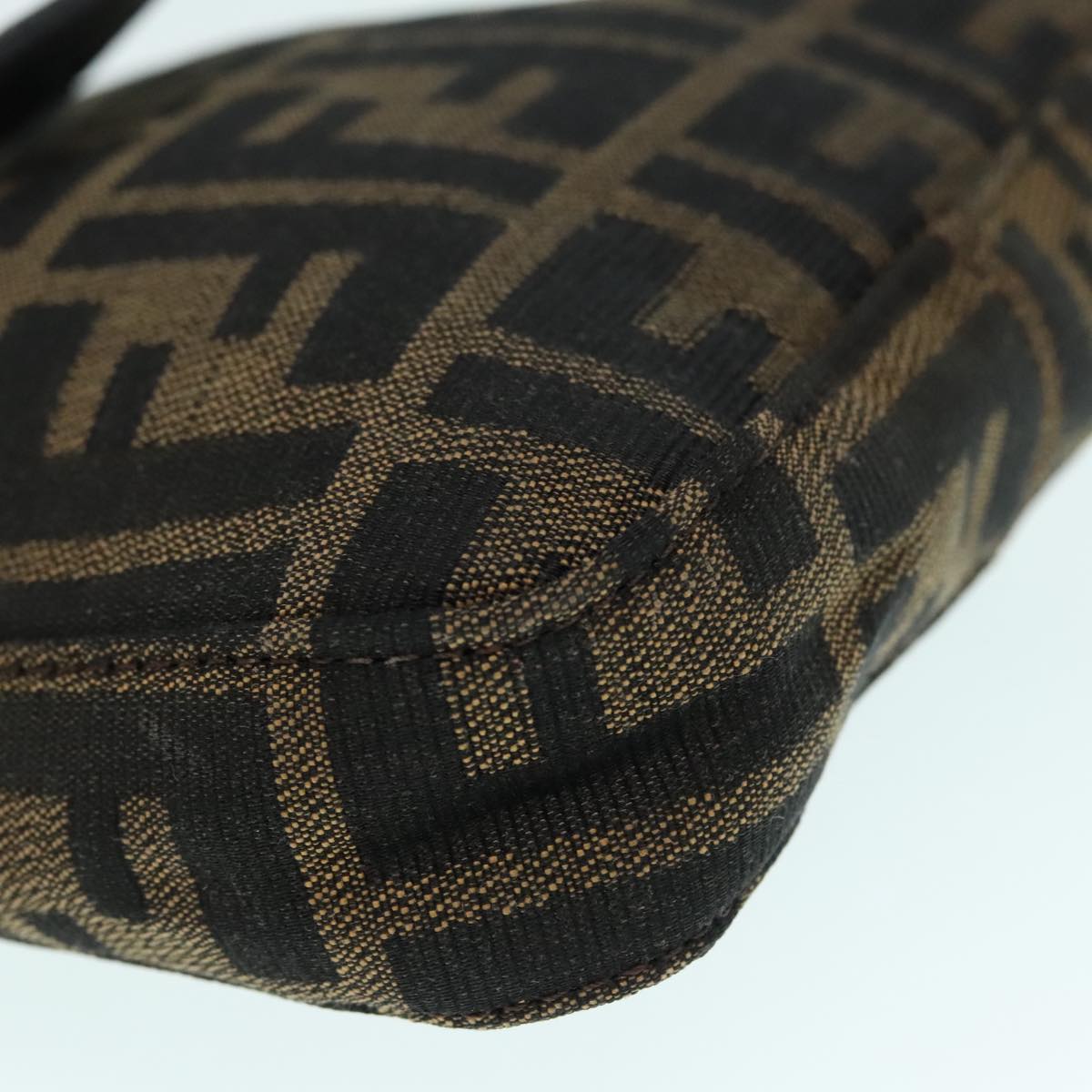 Fendi Mamma Baguette, Brown, Canvas, shoulder