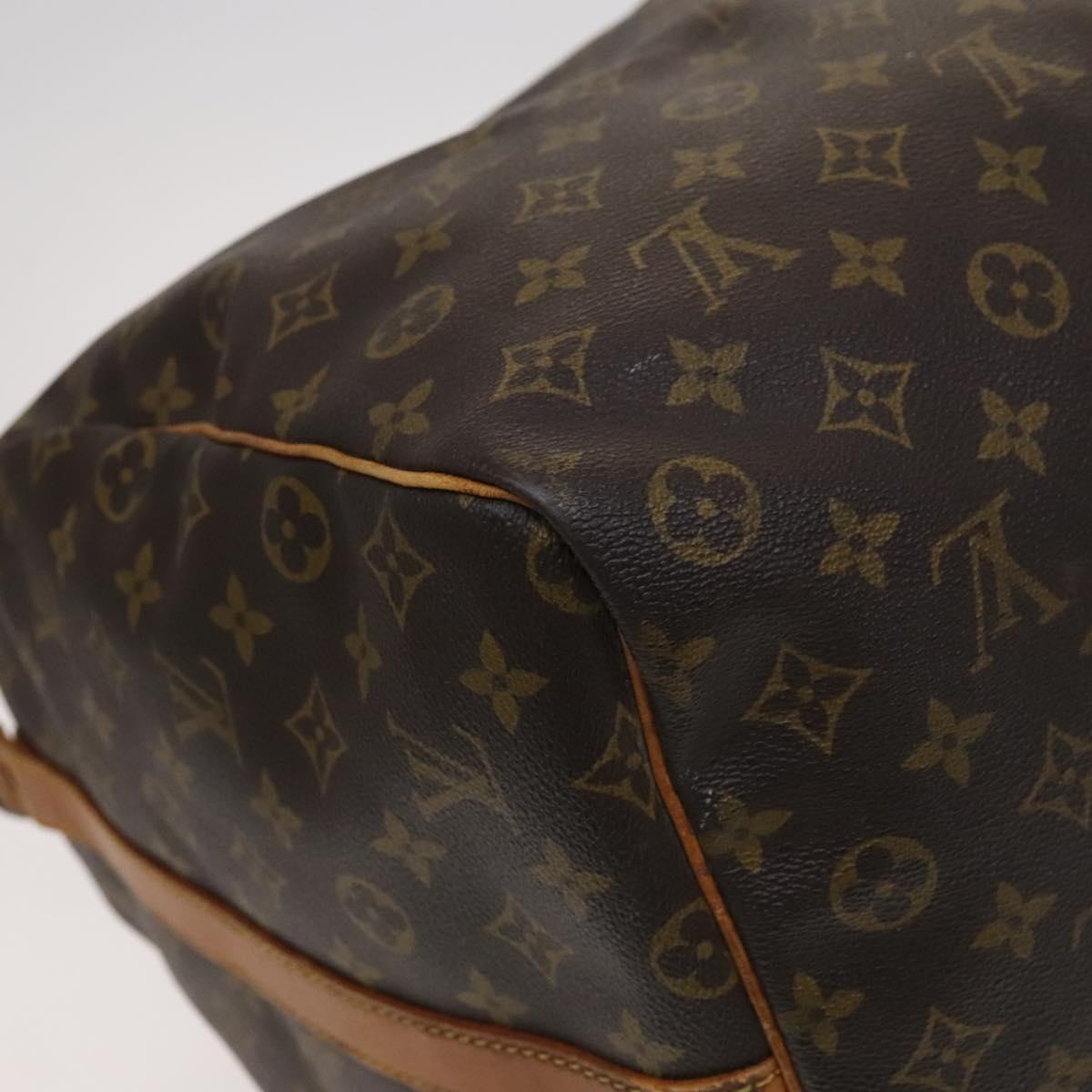Louis Vuitton Keepall Bandoulière 60, Brown, Canvas, travel