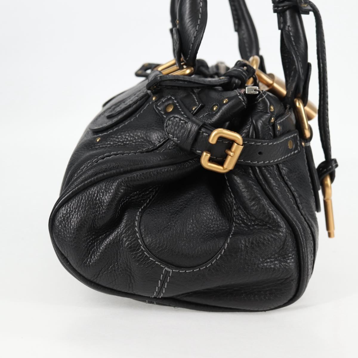 Chloé Paddington, Black, Leather, handbag