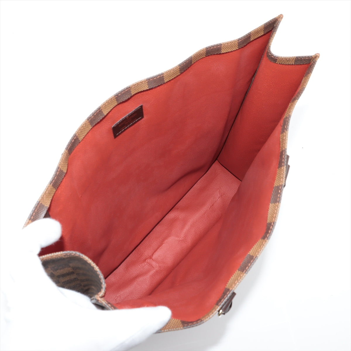 Louis Vuitton Sac plat, Brown, Canvas, shoulder