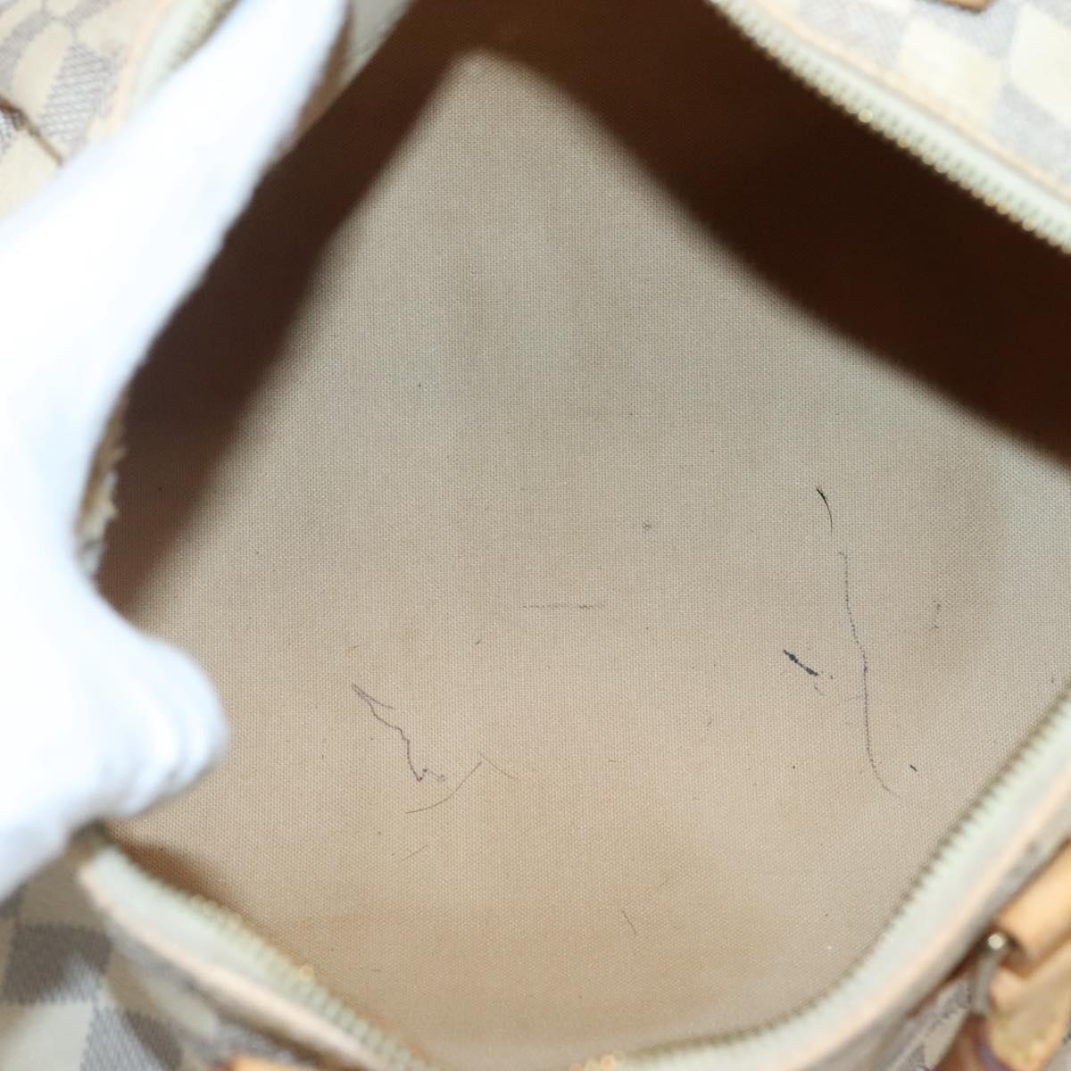 Louis Vuitton Speedy 30, White, Canvas, handbag