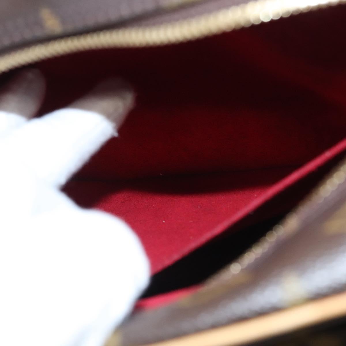 Louis Vuitton Excentri cité, Brown, Canvas, handbag