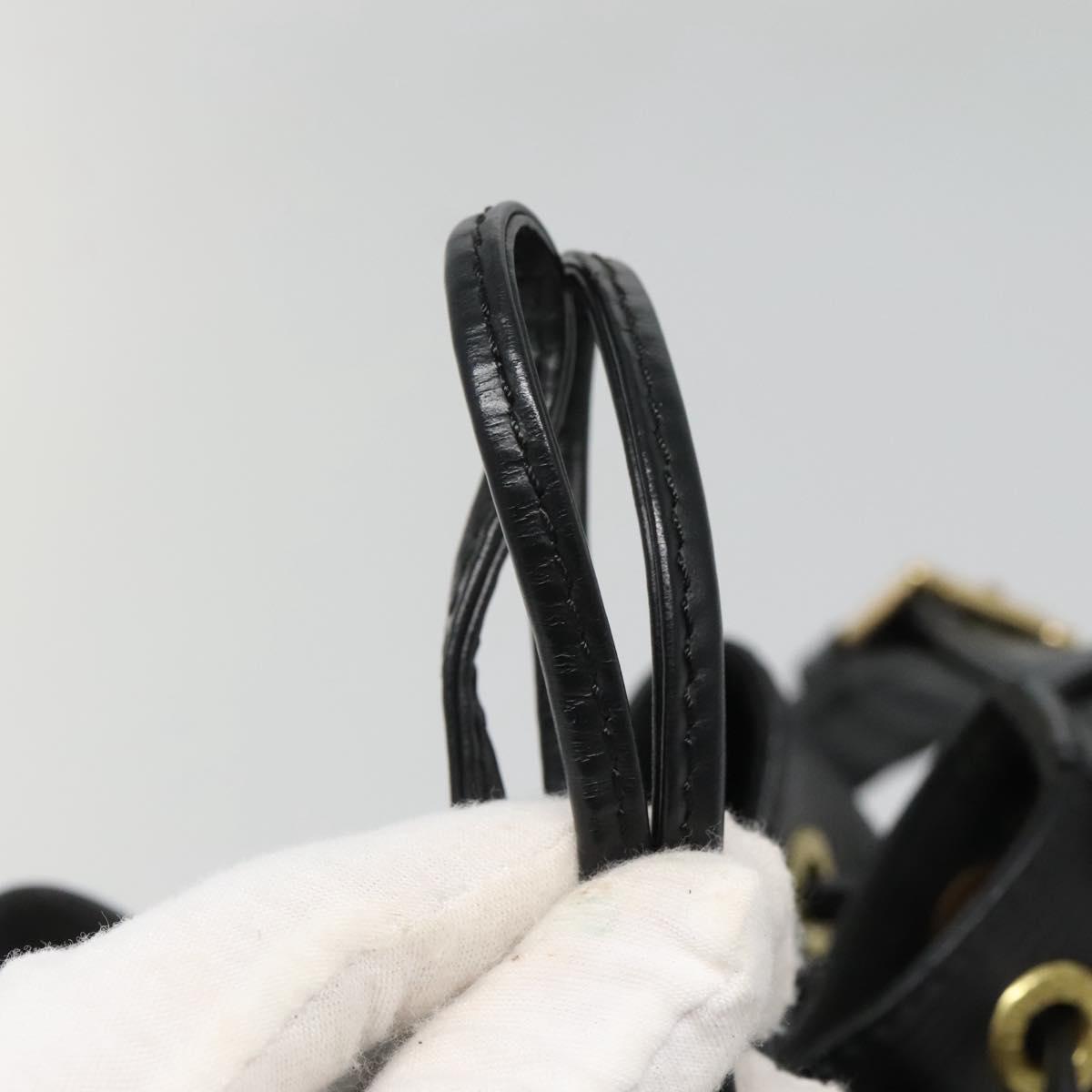 Louis Vuitton Petit Noé, Black, Leather, shoulder