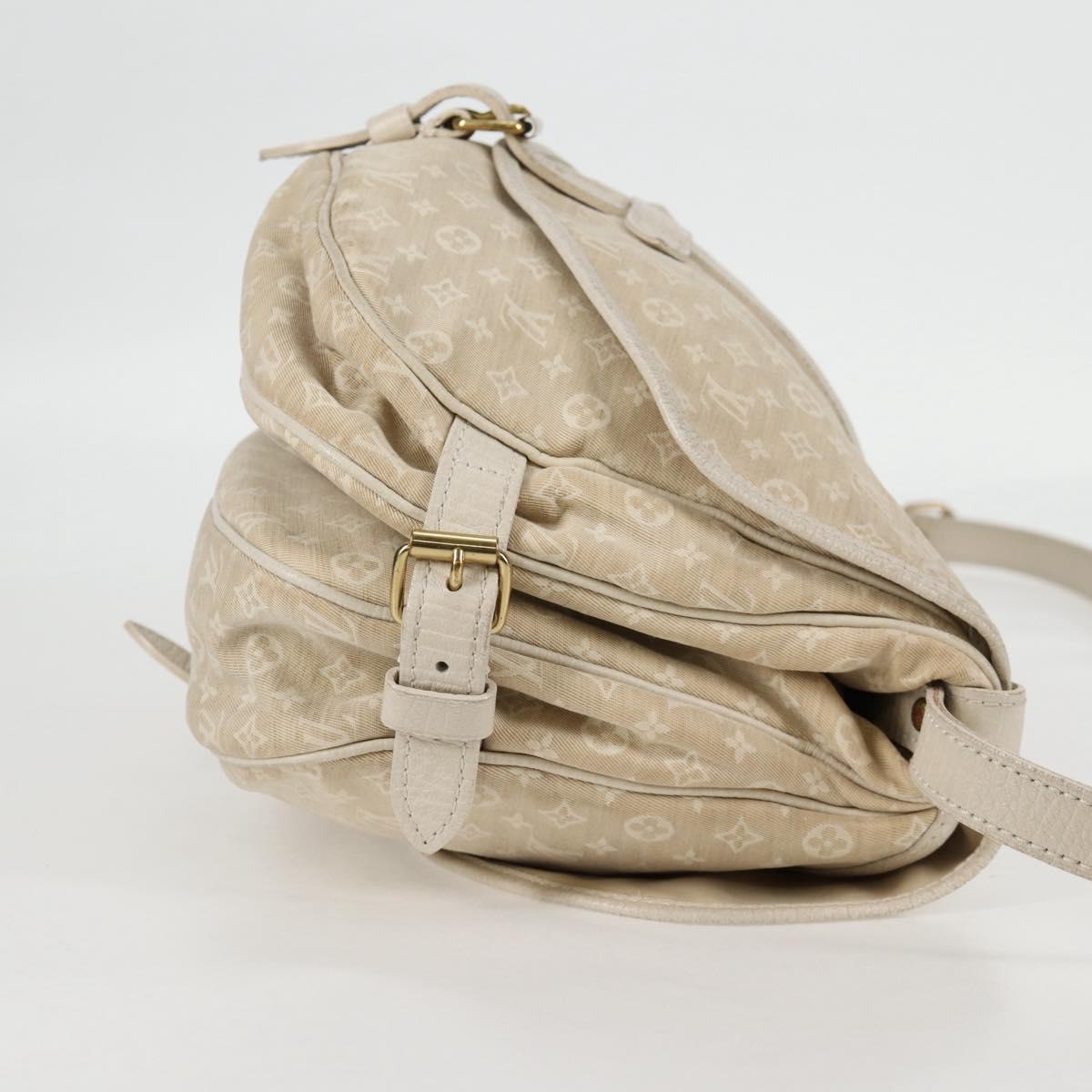 Louis Vuitton Saumur, Beige, Canvas, shoulder
