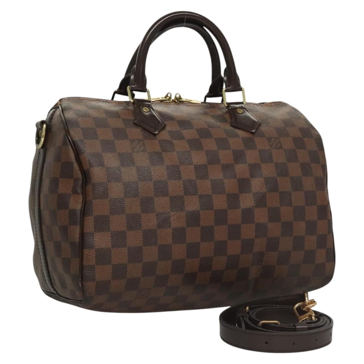 Louis Vuitton Speedy Bandoulière 30, Brown, Canvas, handbag