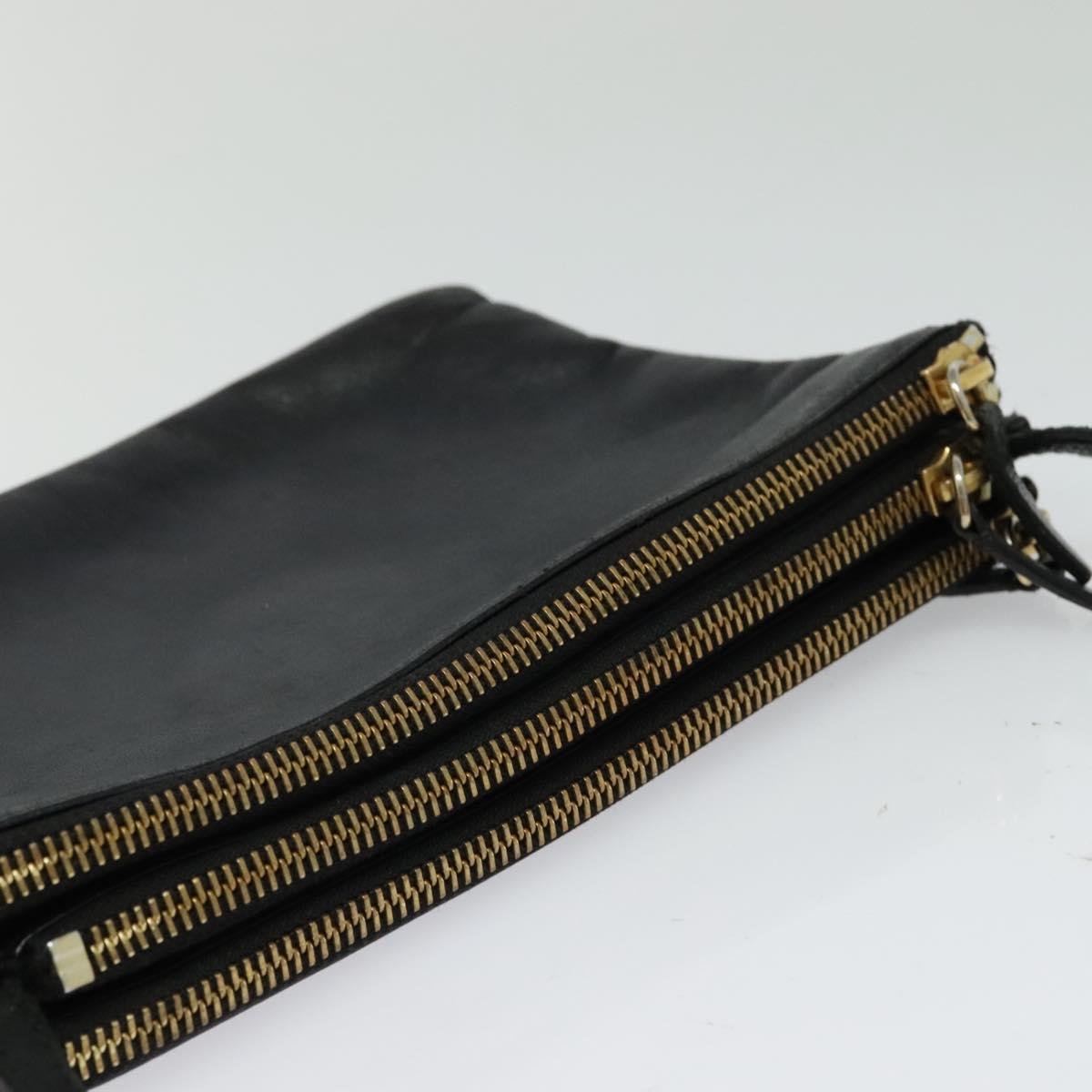 Céline Trio, Black, Leather, shoulder