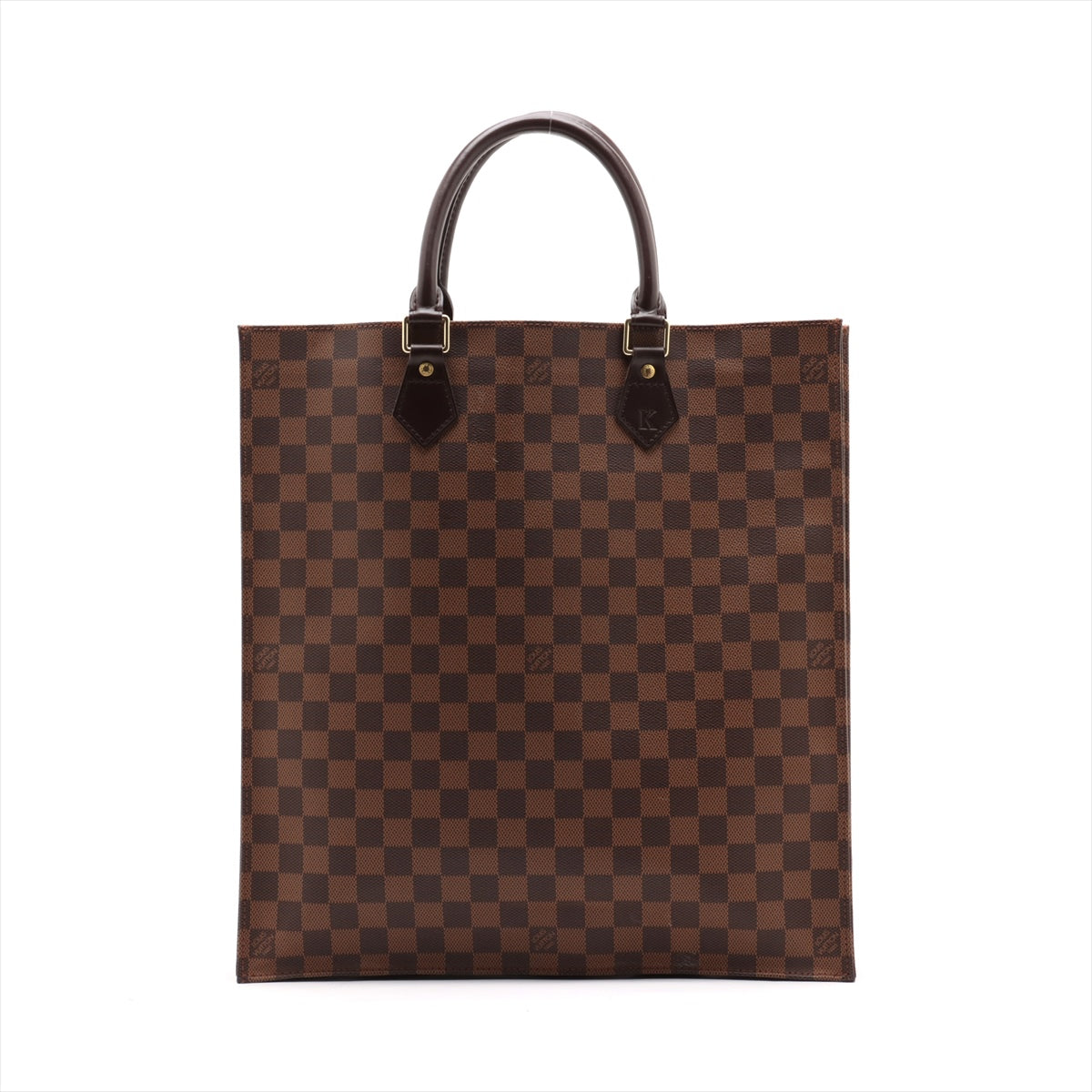 Louis Vuitton Sac plat, Brown, Canvas, shoulder