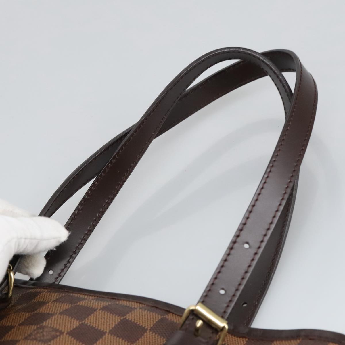 Louis Vuitton Bucket GM, Brown, Canvas, shoulder