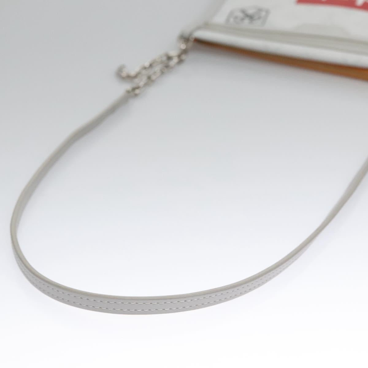 Louis Vuitton Flat messenger, Grey, Canvas, shoulder