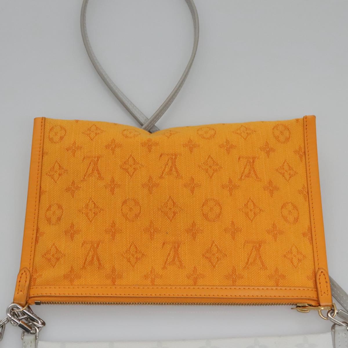 Louis Vuitton Flat messenger, Grey, Canvas, shoulder