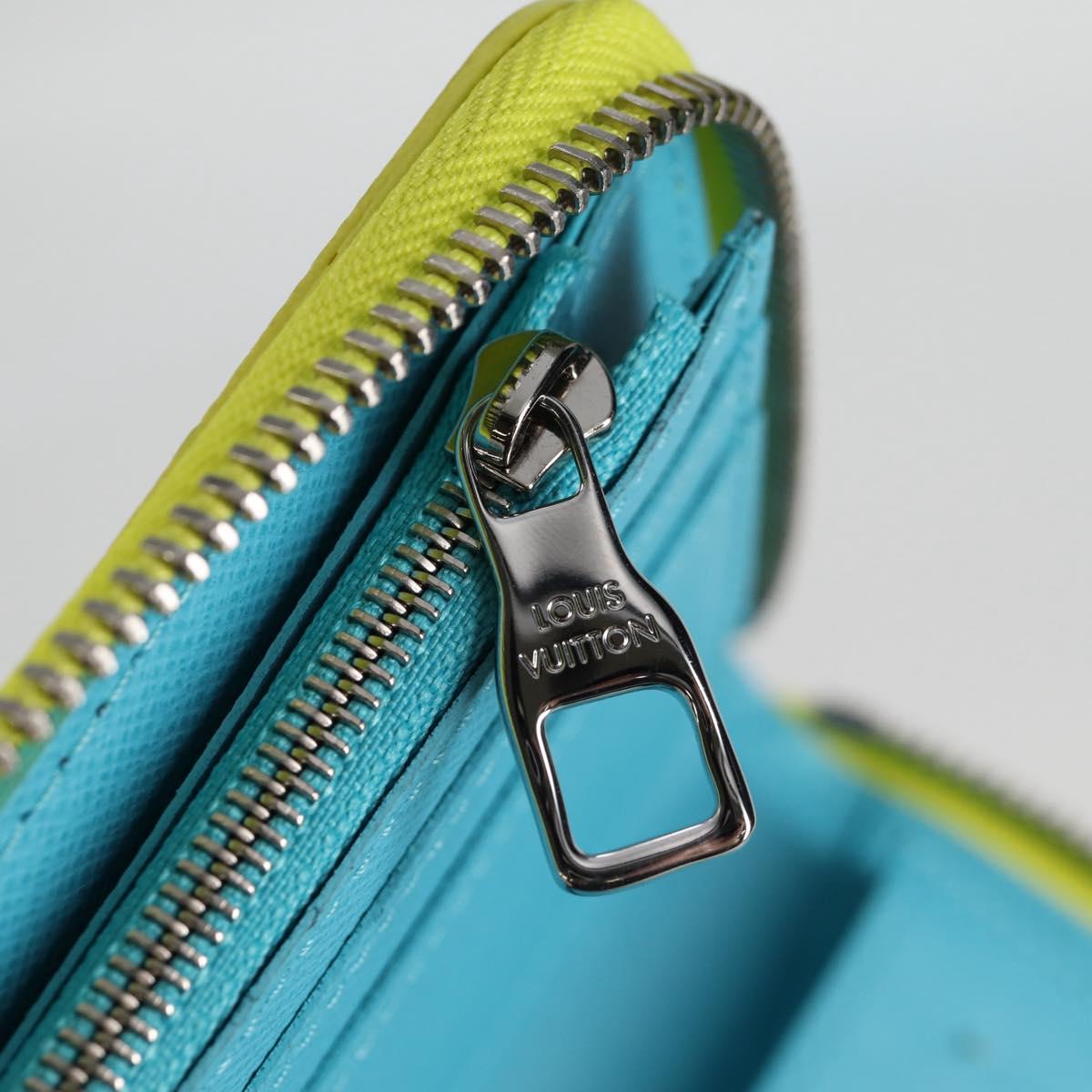 Louis Vuitton Zippy Wallet Vertical, Yellow, Canvas, wallet