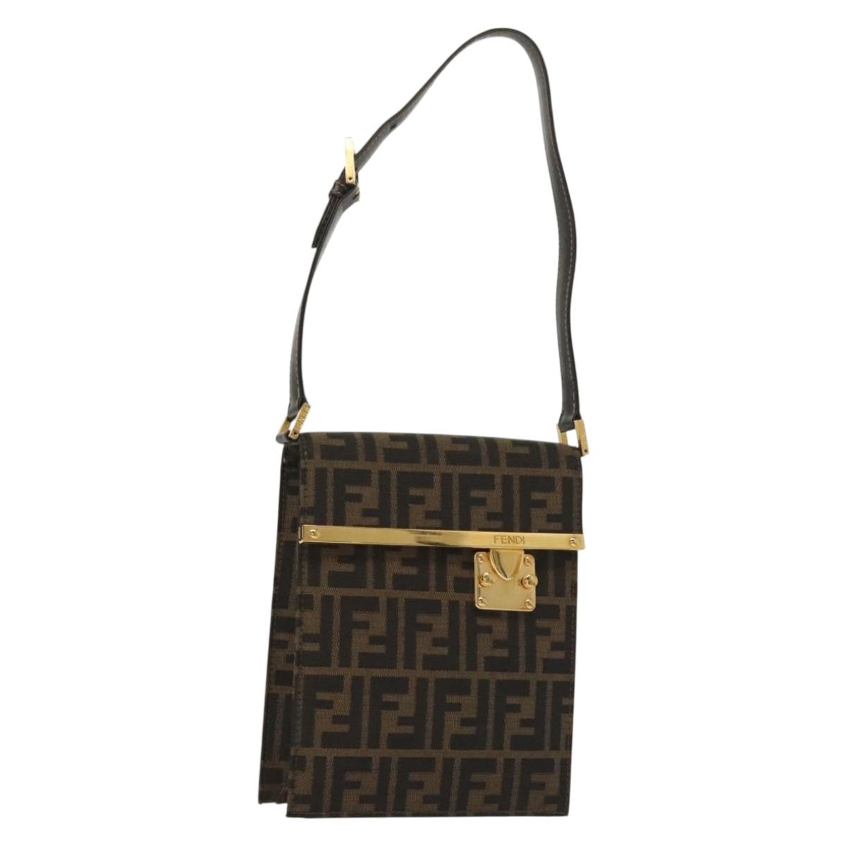 Fendi Zucca, "BEIGE, BROWN", Canvas, shoulder