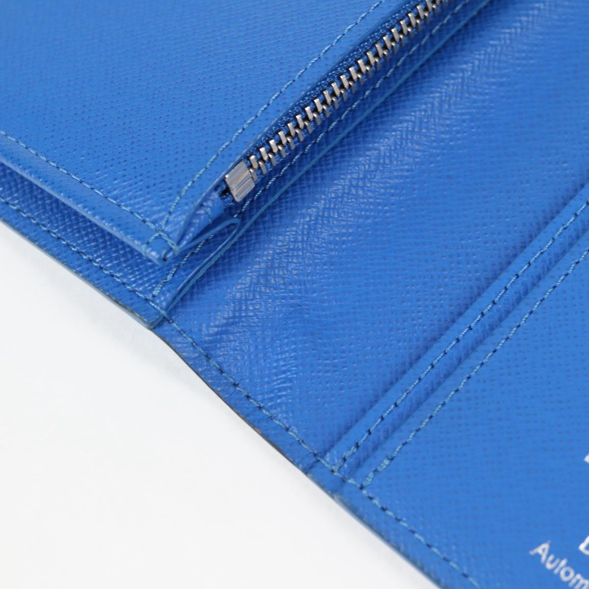Louis Vuitton Brazza, Blue, Canvas, wallet