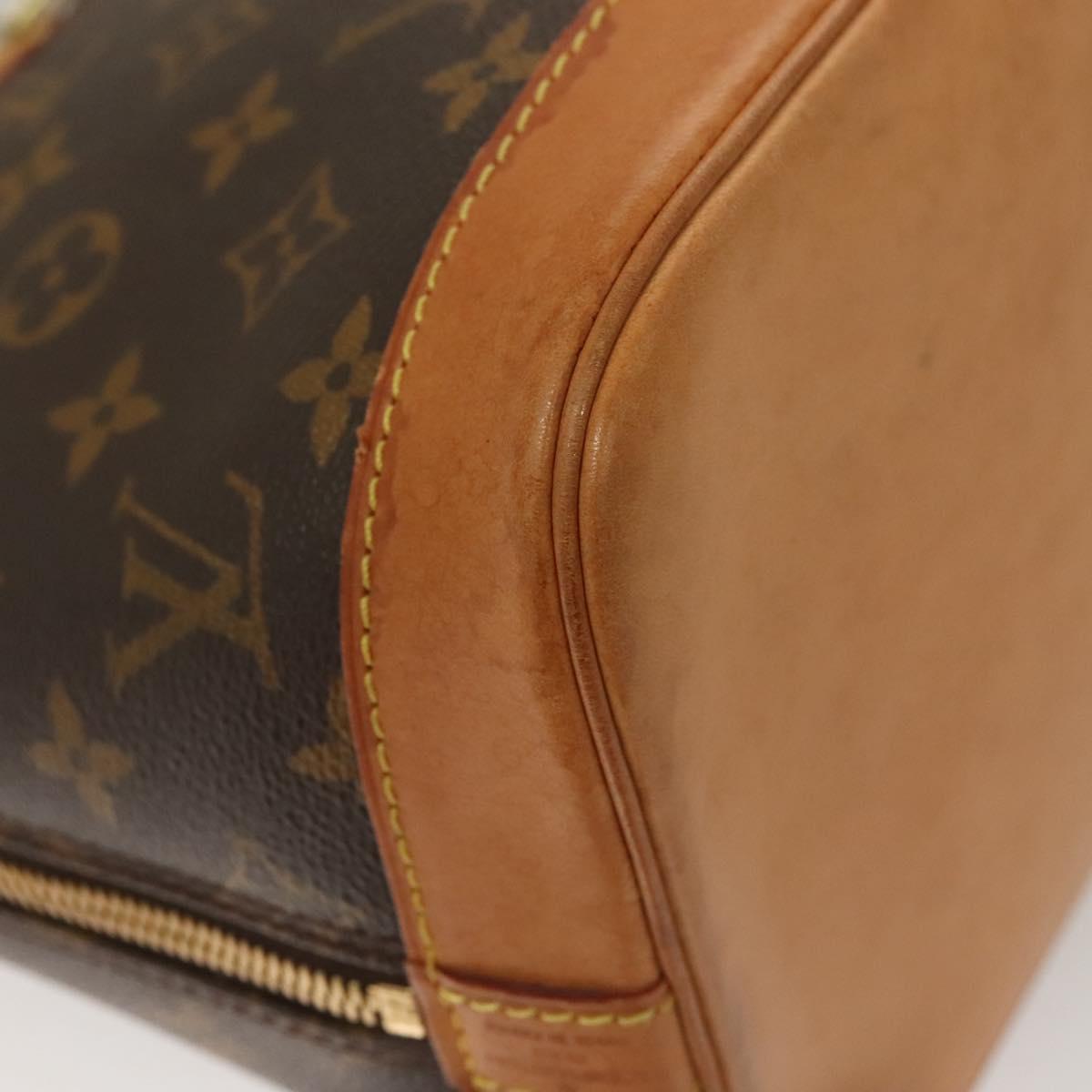 Louis Vuitton Alma, Brown, Canvas, handbag