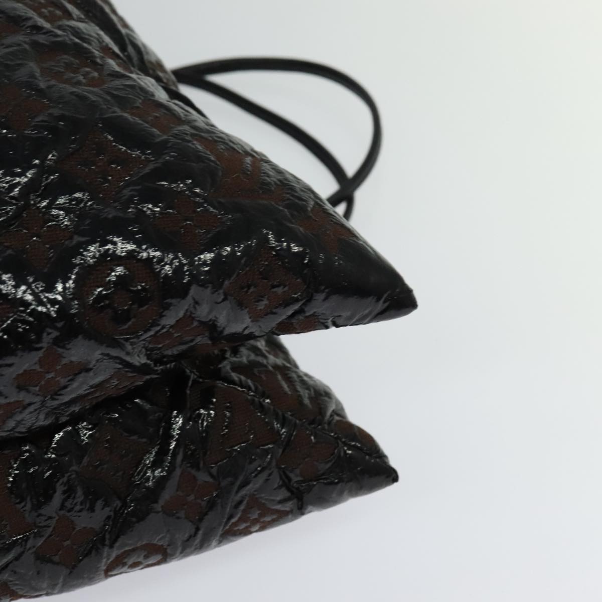 Louis Vuitton Squishy, Black, Canvas, shoulder