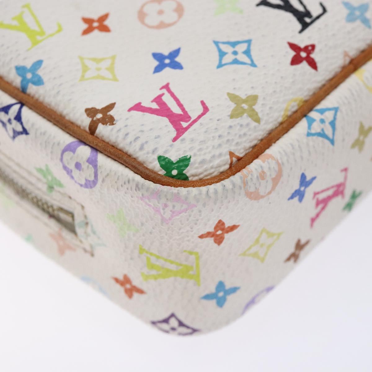 Louis Vuitton Wapity, White, Canvas, clutch